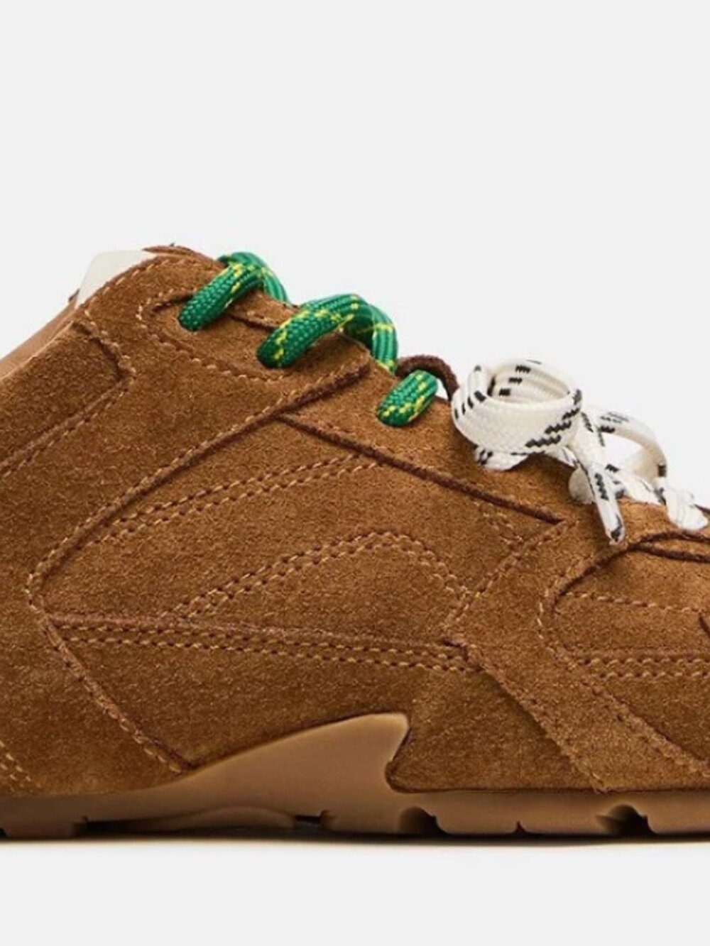 Womens Suede Casual Sneakers in Brown